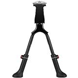 SPICIMOMO Adjustable Bike Kickstand with Double Legs - Aluminum Alloy Bicycle Kick Stands for 24-28 Inch Adult Bike, Road Bikes and Electric Bike