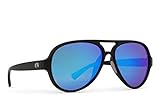Rheos Palmettos Aviator Floating Polarized Sunglasses | 100% UV Protection | Floatable Shades | Ideal for Fishing and Boating | Anti-Glare | Unisex | Gunmetal | Deep Sea
