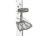 Hawk Helium Ultra Lite Hang-On Stable Lightweight Aluminum Big Game Bow Hunting Tree Stand with 20' x 24' Platform & 16' x 10' Pressure Relieving Memory Foam Seat