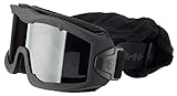 Lancer Tactical AERO Airsoft Tactical Safety Goggles -3mm Dual Pane Lens, Anti-Fog Glasses for Hunting and Cycling (Black)