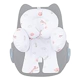 JYOKO Kids Reducer Cushion Infant Head & Baby Body Support Antiallergic 100% Cotton (Head, Body and Back Support, Dragonfly) 3 Parts