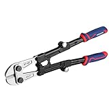 WORKPRO 18-Inch Foldable Bolt Cutter, Tri-Material Handle with Comfort Grip, Chrome Vanadium Steel Blade, for Rods, Bolts, Rivets, Wires, Cables and Chains