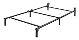 Amazon Basics Metal Bed Frame, 6-Leg Base for Box Spring and Mattress, Twin, Tool-Free Easy Assembly, 74.5'L x 38.5'W x 7'H, Black