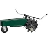 Hourleey Traveling Sprinkler, Heavy Duty Metal Variable Speed Control with Adjustable Arms Sprinkler, 360 Degree Automatic Rotary Sprinkler for Lawn Yard Garden