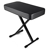 TENTOTEN Piano Bench Piano Stool, Keyboard Bench Easy to Adjust, Comfortable Padded Piano Seat Adjustable Piano Bench Strong Portable Keyboard Stool