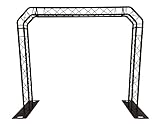 BLACK TRUSS ARCH KIT 8.3FT Height Mobile Portable DJ Lighting System Metal Arch. UP TO 660 POUND CAPACITY! QUICK/EASY SETUP! ALL METAL!