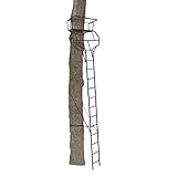 BIG GAME Guardian XLT 2-Person Ladder Whitetail Deer Elk Mule Above Hunting Outdoors Flex-Tek Seats 18' Tall Tree Stand, Camo/Black