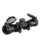 CVLIFE JackalHowl 4X32 Compact Rifle Scope for .22 Caliber Rifles with BDC Reticle, Ideal for Medium to Long-Range Hunting up to 500 Yards