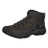 KEEN Men's Targhee 3 Mid Height Waterproof Hiking Boots, Bungee Cord/Black, 10 US