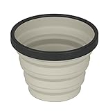 Sea to Summit X-Series Collapsible Silicone Camping Drinkware, Cup (8.3 fl oz), Sand
