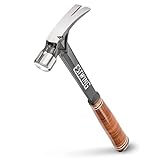 ESTWING Ultra Series Hammer - 15 oz Rip Claw Framer with Smooth Face & Genuine Leather Grip - E15S
