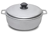 IMUSA USA 1.6Qt Traditional Colombian Caldero (Dutch Oven) for Cooking and Serving, Silver