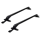 MOTOOS 43' Roof Rack Cross Bars Fit for Car Vehicles SUVs Without Roof Rails Aluminum Rooftop Crossbars Cargo Racks Luggage Canoe Bike Kayak Snowboard Carrier - 165 LBS Capacity