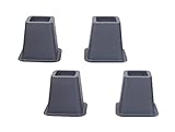 Ryehaliligear 4-Pack 5.25 Inch Height Bed Risers, Furniture Riser Bed Riser and Bed Lifts,Helps You Storage Under The Bed