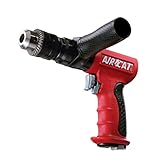 AIRCAT Pneumatic Tools 4450: 1/2-Inch Reversible Composite Drill Air Tool, Side Handle, 400 RPM, 60 HP Motor