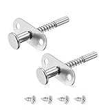 uxcell Plunger Latches Spring-loaded Stainless Steel 6mm Dia Head 6mm Dia Spring 60mm Total Length, 2pcs