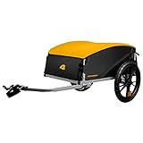 Retrospec Rover Hauler Cargo Bike Trailer | Folding Frame & Weather Resistant Fabric | Large Cargo Carrier | Fits 20” - 29” Bicycle Wheels | Sun