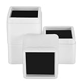 BTSD-Home Bed Risers 3 or 6 Inch Heavy Duty Stackable Furniture Risers for Sofas Table Couch Chair Bed Raisers 4 Pack White