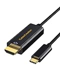 USB C to HDMI Cable for Home Office 6ft, CableCreation USB 3.1 Type C to HDMI 4K, Thunderbolt 3/4 Compatible with MacBook Pro/Air 2020, iPad Pro 2021/2020, Surface Book 2, XPS 15, Galaxy S20/ S10