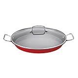 Cuisinart ASP-38CR 15-Inch Paella Pan With Lid, Red