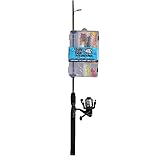 Shakespeare Ugly Stik Catch Ugly Fish Lake and Pond 6’ Spinning Combo 23-Piece Kit, 2-Piece Fishing Rod, Size 30 2-Ball Bearing Spinning Reel, Combines Graphite and Fiberglass for a Strong Rod