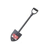 Bully Tools 92712 14-Gauge Round Point Trunk Shovel with Poly D-Grip Handle