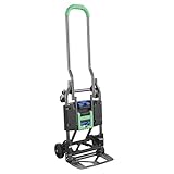 COSCO Shifter Multi-Position Folding Hand Truck and Cart, 300 lb. Weight Capacity, Green