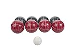 Triumph Sports Competition 100mm Resin Bocce Ball Outdoor Game Set with Carrying Bag for Easy Storage,Multi,One Size,35-7103-3