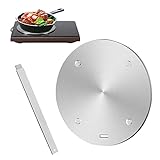 Heat Diffuser Plate for Gas Stove, Gocoffun Stainless Steel Induction Adapter Plate with Removal Handle, for Cookware Simmer Ring Induction Hob Plate Heat Diffuser(11inch)