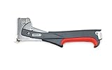 Arrow HTX50 Professional Heavy Duty Hammer Tacker, Manual Stapler for Construction and Insulation, Ergonomic Grip Handle, Dual-Capacity Rear-Load Magazine, Fits 5/16”, 3/8', or 1/2' Staples , Grey