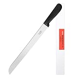 12 Inch Serrated Bread Knife for Homemade Bread, Stainless Steel Wide Wavy Edge Knife, Multi-Purpose Kitchen Knife, Efficient Cake Slicer, Ultra Sharp Baker's Knife for Cutting Crusty Breads, Cake