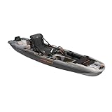 Pelican Catch Mode 110 Premium Angler Kayak - Fishing Kayak with Lawnchair seat - 10.5 ft - Venom/Magnetic Grey