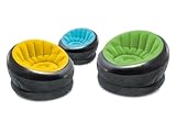INTEX 68582EP Inflatable Empire Chair: Durable Outdoor Use – 2-PLY Laminate – Velvety Surface – Flocked Construction – Colors May Vary