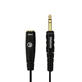 D'Addario Accessories Headphone Extension Cable - 1/4 Inch Female to 1/4 Inch Male - 10 Feet/3.05 Meters - Straight - 1 Pack