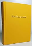 Hard Cover 5 Year Journal | The Easiest to Use Five Year Journal | Quick and Easy Five Year Daily Journal System | 6x8.25 Inch Size (Yellow)
