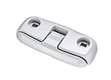 attwood 12048-4 Aluminum Fold-Down Dock Cleat, White, 6-Inch, One Size