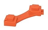 Camco RhinoFLEX 6-in-1 Sewer Cleanout Plug Wrench with Easy Grip Handle- Easily Loosen RV Dump Station Cap , 3' or 4' Male and Female Sewer Cleanout Plugs (39755) , Orange