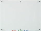 Audio-Visual Direct Frosted Glass Dry-Erase Board Set - 4' x 3' - Includes Hardware & Marker Tray (Non-Magnetic)