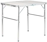 Trademark Innovations Lightweight Adjustable Portable Folding Aluminum Camp Table with Carry Handle