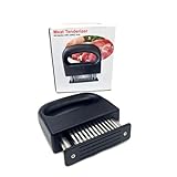 HISECOO Meat Tenderizer Meat Tenderizer Tool 48-Blades Stainless Steel - Ease to Use & Clean - Kitchen Gadgets Tools with Sharp Needle Makes Steak Tender Meat Tenderizer Machine
