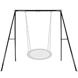 IKARE Heavy Duty Metal Swing Frame, Extra Large Swing Stand for Kids and Adults, Supports up to 440 LBS, Fits for Most Swings, Great for Indoor and Outdoor Activities, Garden, Backyard, Playground
