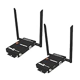 J-Tech Digital Wireless HDMI Extender Transmitter + Receiver Kit FHD 1080P with HDMI Loop Output, HDCP 1.4, IR Signal up to 660 Ft [JTECH-WEX-660]