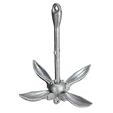 Extreme Max 3006.6669 BoatTector Galvanized Folding/Grapnel Anchor - 13 lbs.