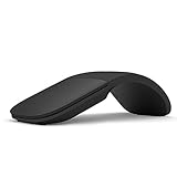 HXSJ Bluetooth Foldable Mouse Folding Wireless Touch Mice (Black)