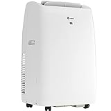 Vremi 14000 BTU Portable Air Conditioner with Heat Function for 400 to 450 Sq Ft Rooms - Powerful AC Unit with Cooling Fan, Wheels, Reusable Filter, Auto Shut Off and LED Display