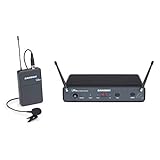 Samson Technologies Concert 88x Presentation Wireless System with LM5 Lavalier Microphone (D Band), Black