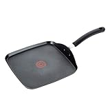 T-fal, Ultimate Hard Anodized, Nonstick 10.25 In. Square Griddle, Black, , 10.25 Inch, Grey
