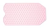 The Original Refinished Bathtub Mat - No Suction Cup Bath Mat, Designed for Textured and Refinished Bathtubs Made of Rubber Not Cheap Plastic, Great for Children and Elderly (Pink)