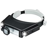 Headband Magnifier with Led Light,Head Lamp Magnifying Glass1.5X 3X 6X 8X Jeweler Loupe for Close,Work,Repair,Crafts Hobbies