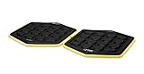 SKLZ Slidez Dual-Sided Exercise Glider Discs for Core Stability Exercises for Hands & Feet, Standard Use,Yellow